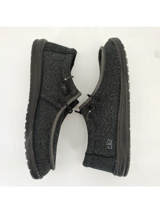 HEYDUDE Wally Sox Micro Men\'s Size 9 US Loafers Knit Total Black 150204942 main image 5